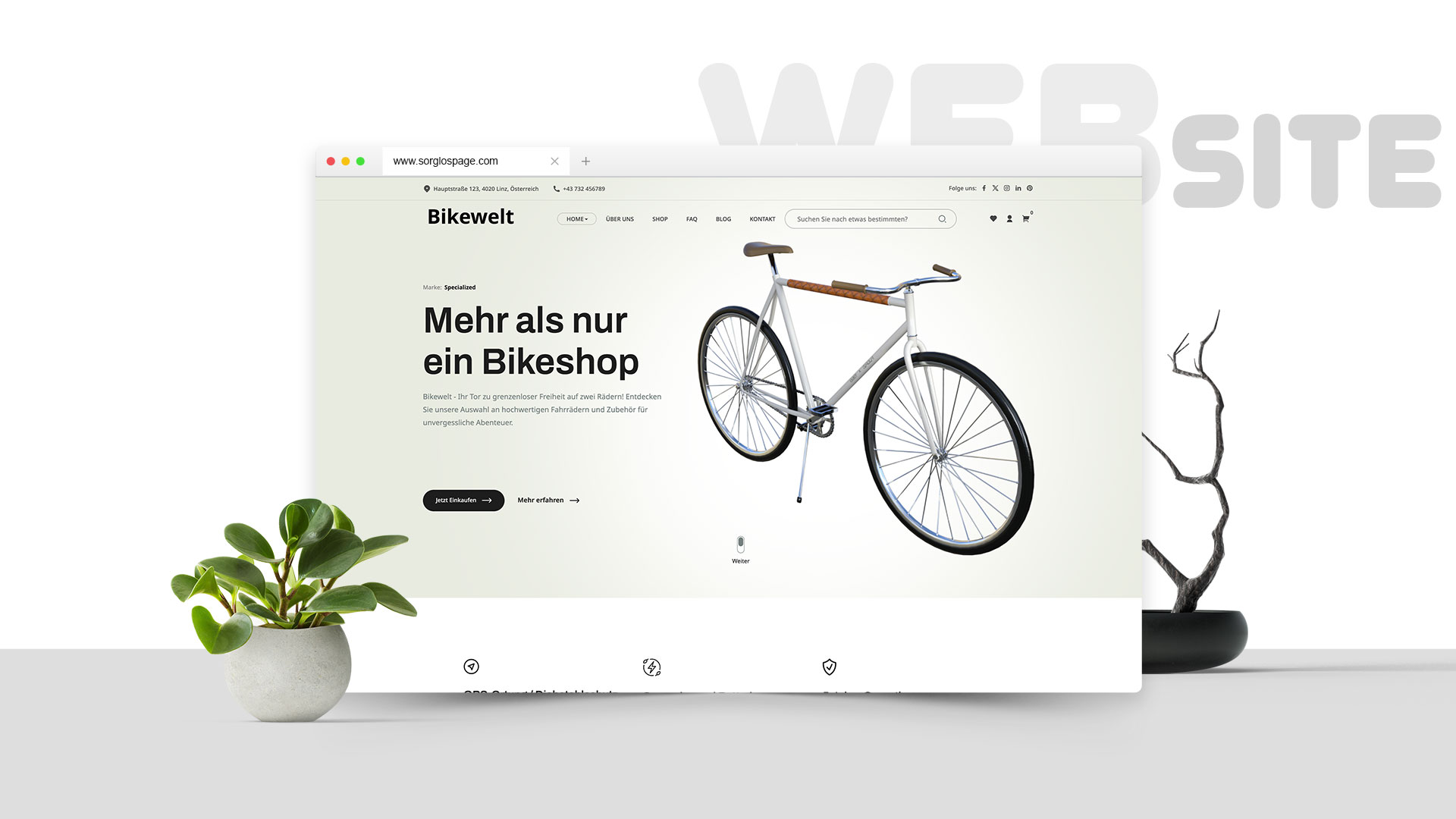 Bikewelt - Seite für Fahrrad Onlineshop