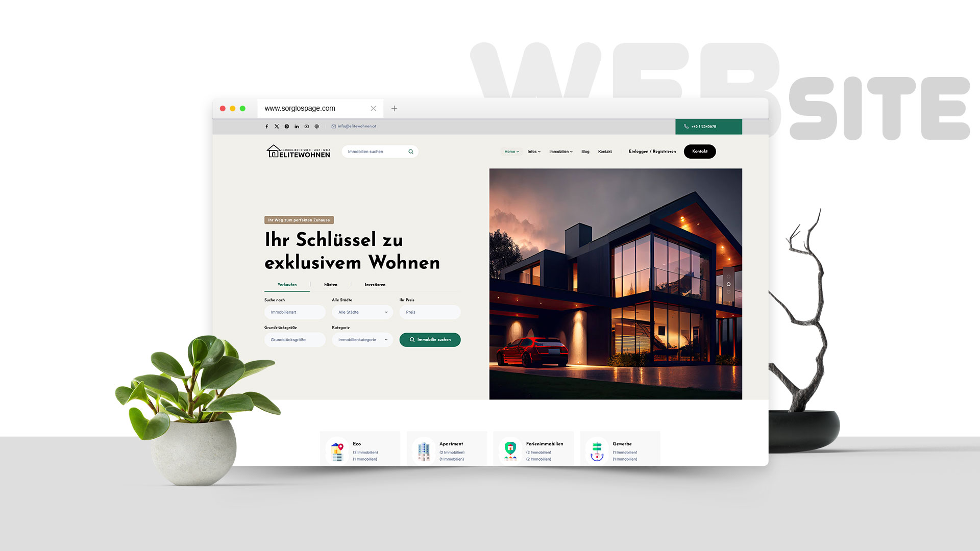 Elitewohnen - Seite für Immobilienunternehmen