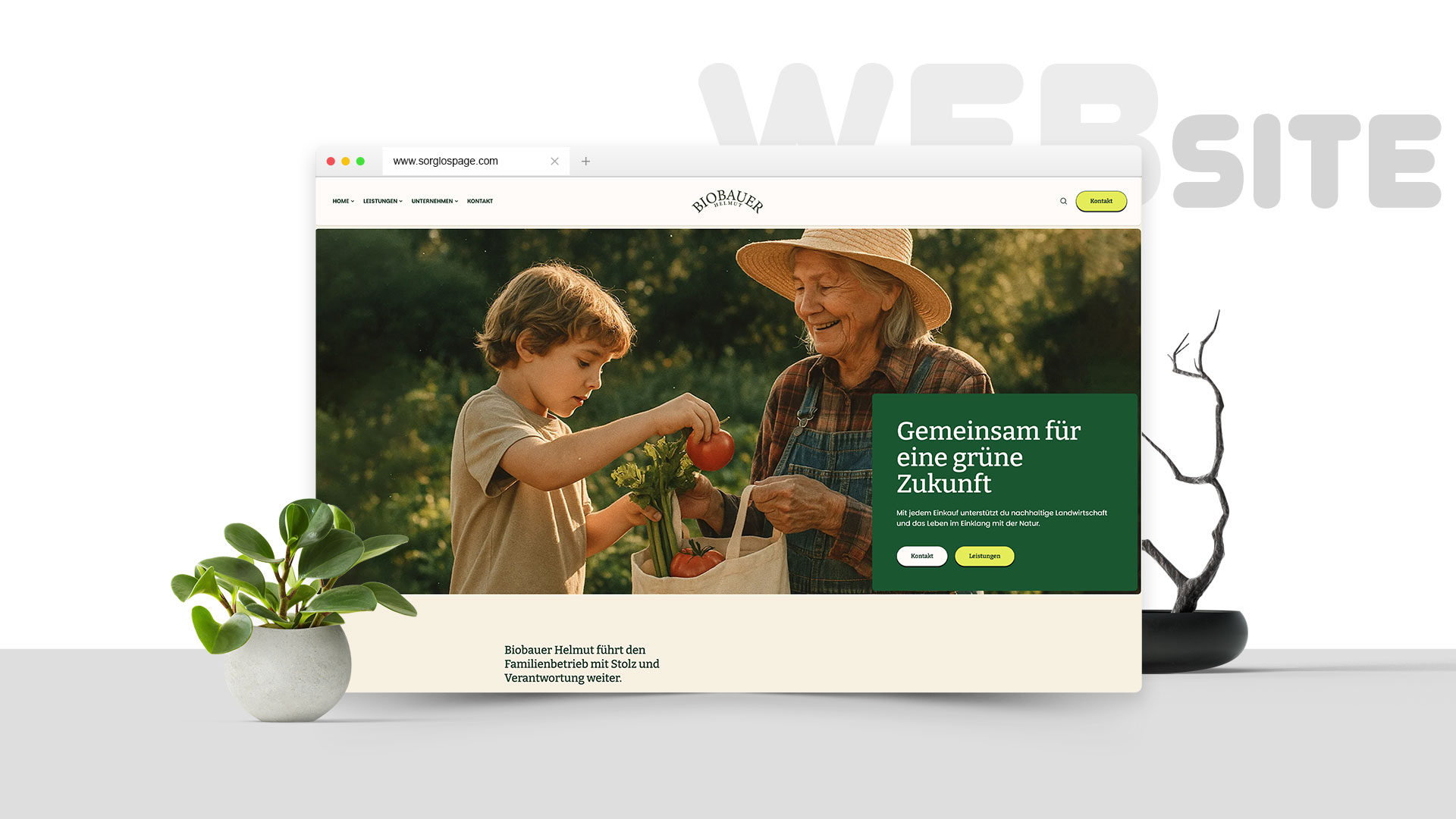 Bio Bauer - Seite für Biohofunternehmen