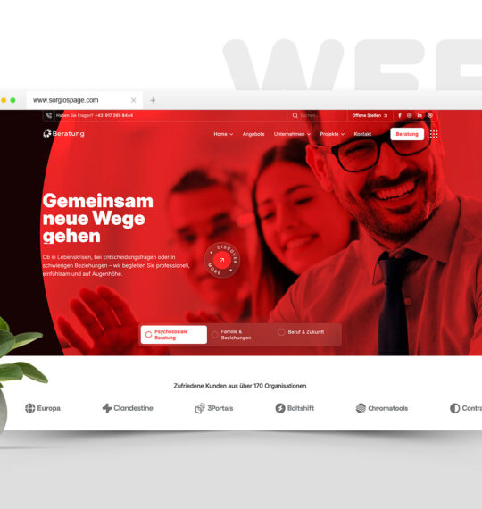 Consulting Business - Seite für Beratungsunternehmen