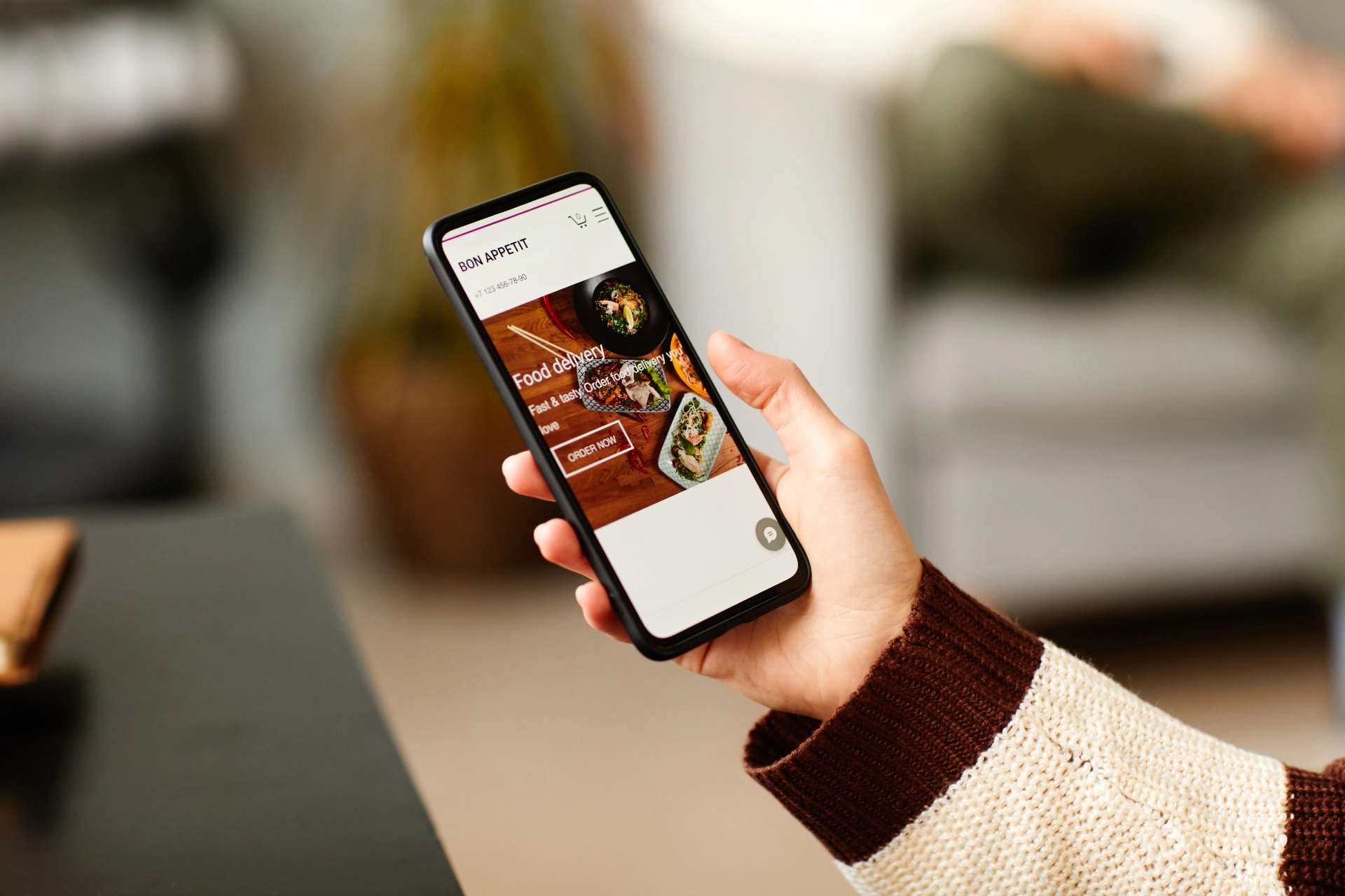 Sorglos Page GmbH aus Wels Mobile optimierte Website auf einem Smartphone