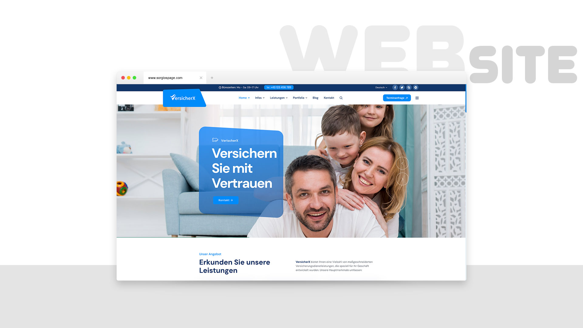 Sorglos Page GmbH aus Wels VersicherX - Seite für Beratungsunternehmen