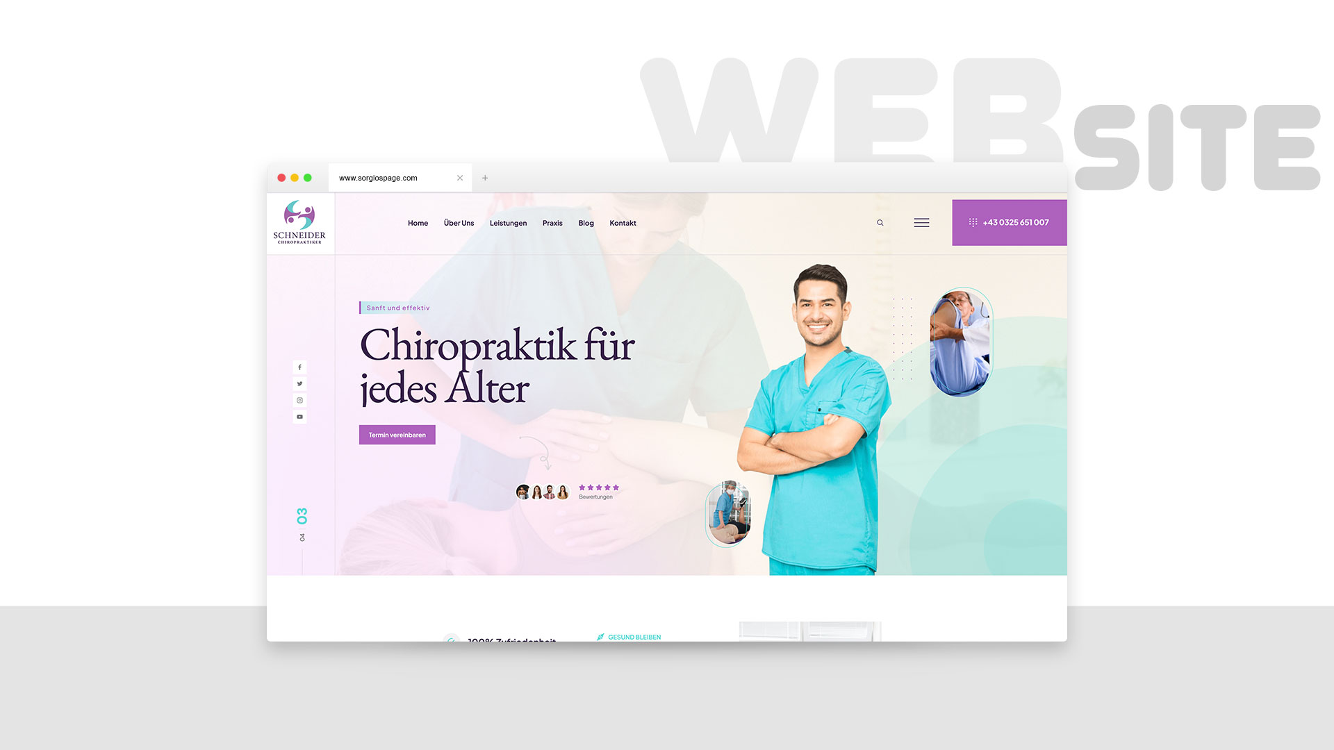 Chiropraktiker Schneider - Seite für Chiropraktikerunternehmen